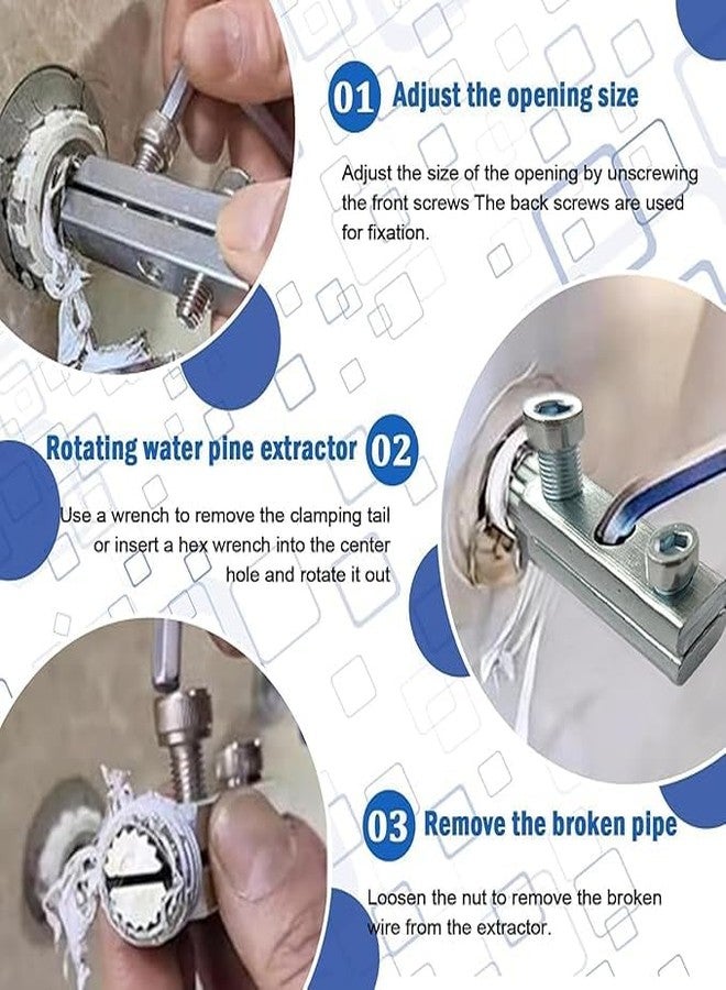 VishBin Broken Pipe Extractor Tool for Damaged Screw Remover And Extractor, Multifunctional Handle Broken Faucet Removal Tool - Image 3